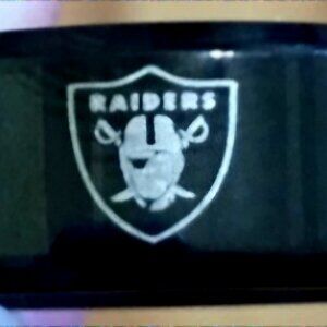 Titanium mens size 12 Raiders ring black